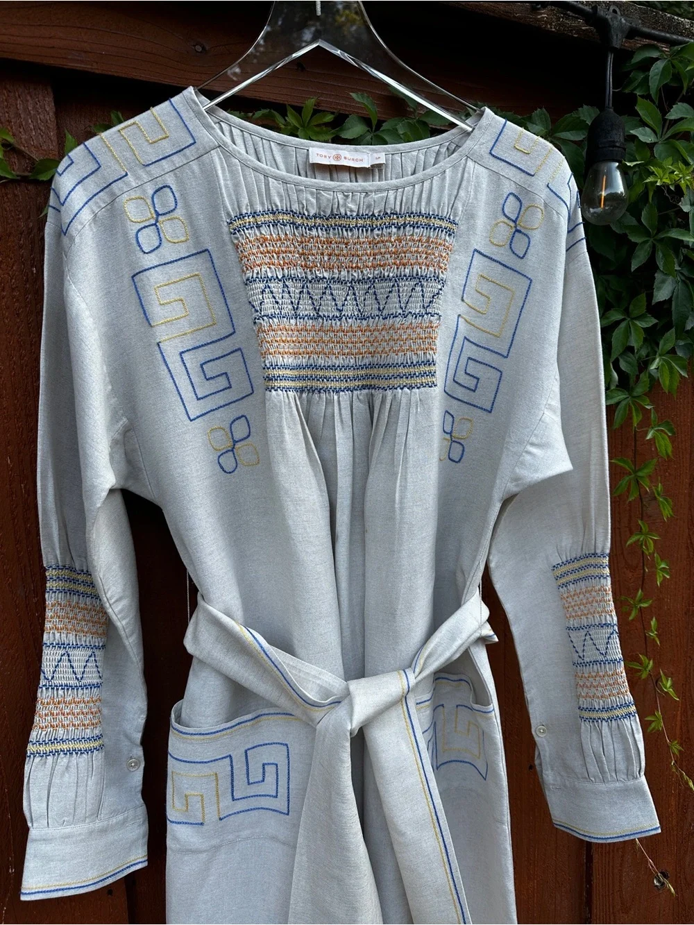 Tory Burch embroidered midi dress
